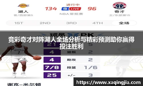 竞彩奇才对阵湖人全场分析与精彩预测助你赢得投注胜利
