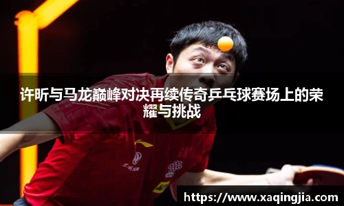 许昕与马龙巅峰对决再续传奇乒乓球赛场上的荣耀与挑战